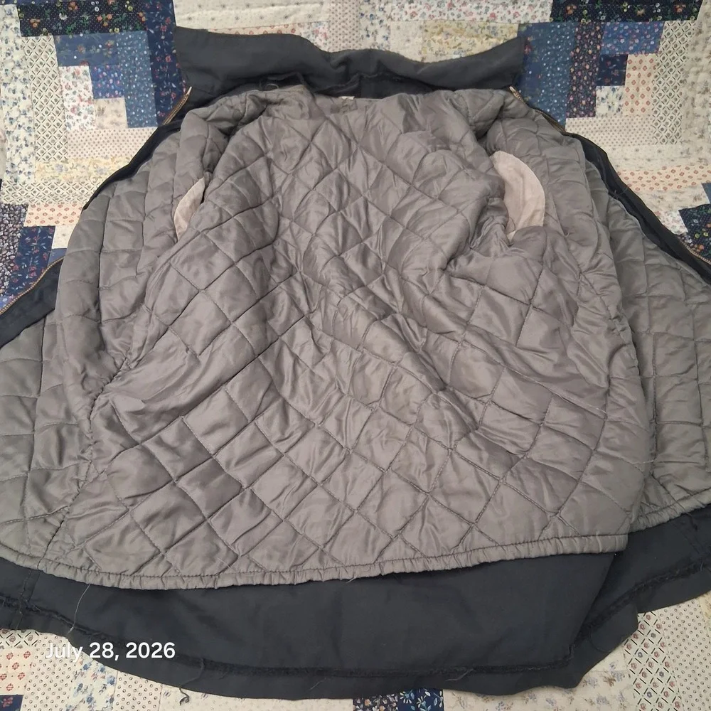 Vintage Topp Master Sears Workwear Jacket Mens 44 Blue Removable Liner Talon Zip